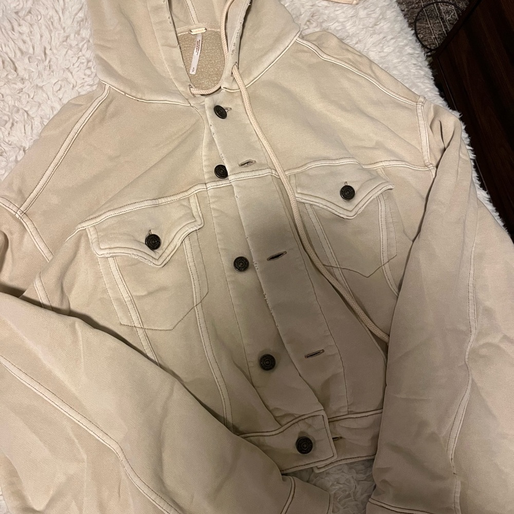 Free People Tan Utility Jacket